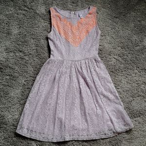 Xhilaration size XS lavender lace dress